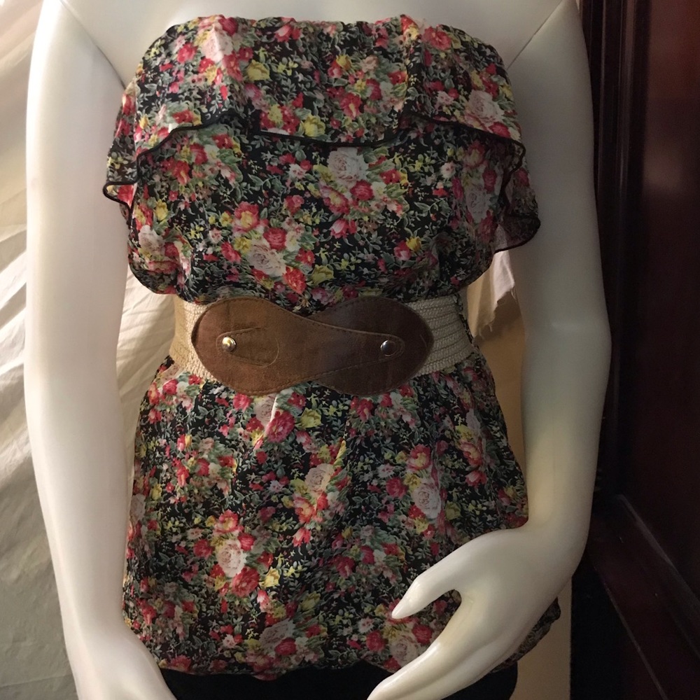 🆕 Celine by Champion Floral Print Tube Top-Med
